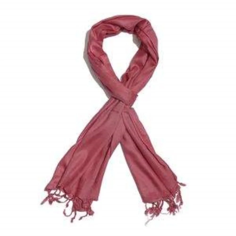 Berry Maroon Modal Scarf Fringe Matty Weave Lightweight Wrap NWT